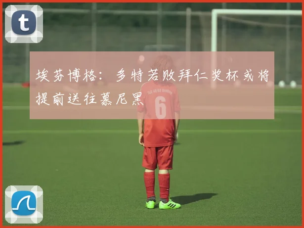 埃芬博格：多特若败拜仁奖杯或将提前送往慕尼黑